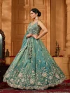 Drs 232 Pure Tissue Embroidery Work Designer Lehenga Choli